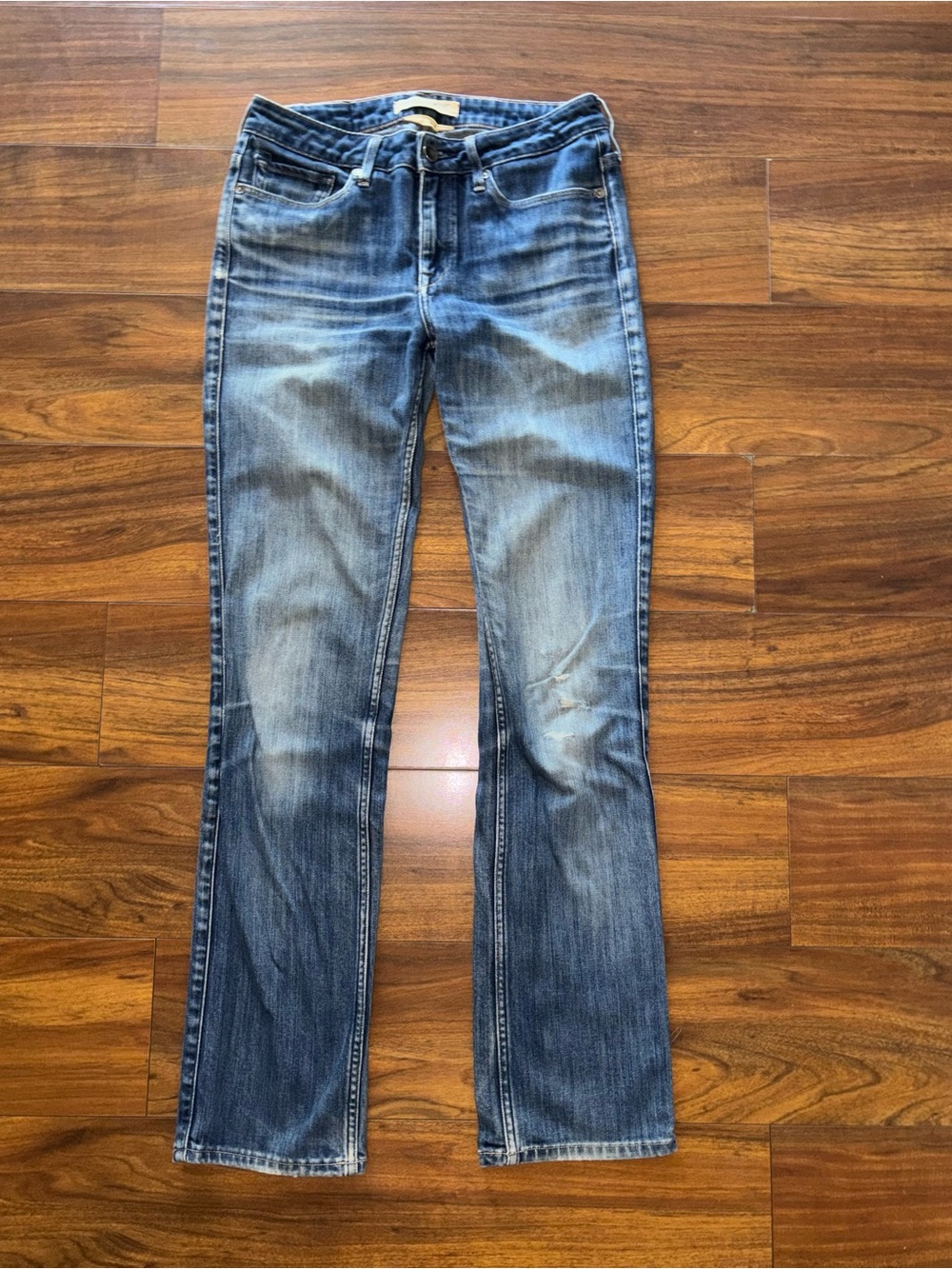 Made & Crafted Levi's Flute Straight Blue Jeans with Faded Wash